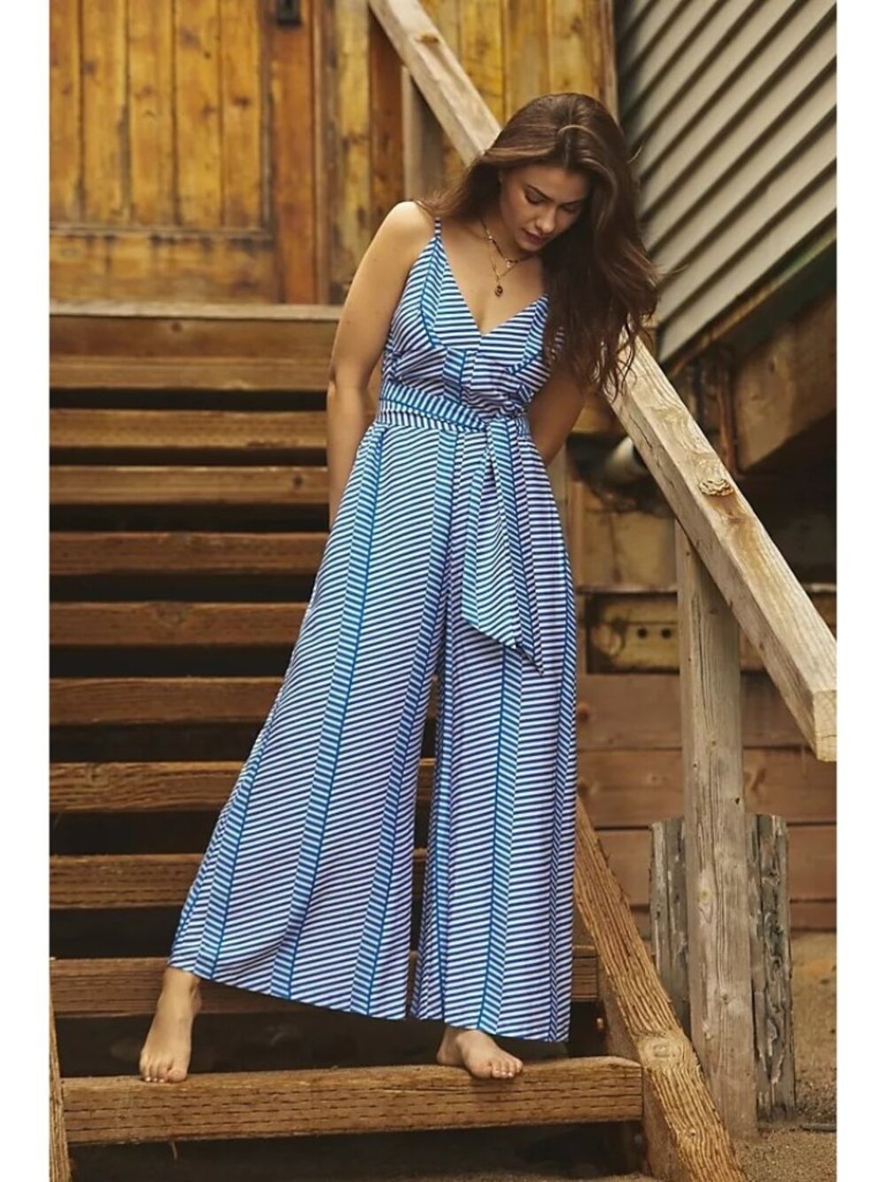 JETS Zigzag Geo V-Neck Jumpsuit